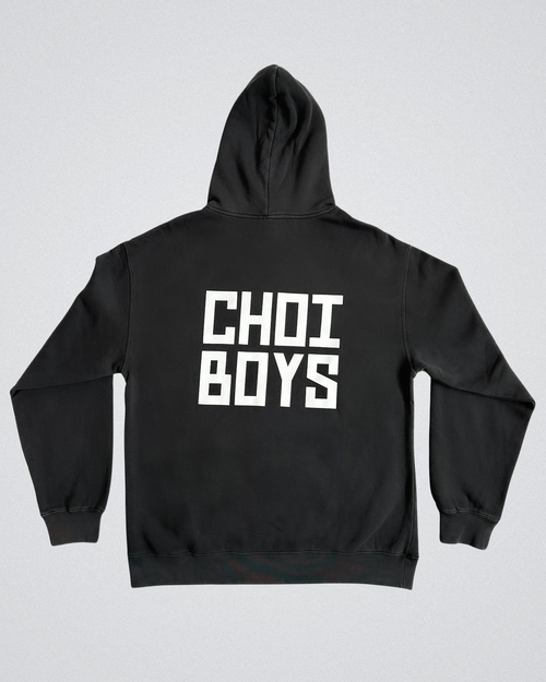 CHOI BOYS DOJANG OVERSIZED HOODIE - BLACK FADED