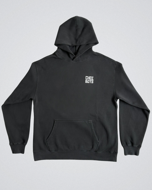 CHOI BOYS DOJANG OVERSIZED HOODIE - BLACK FADED