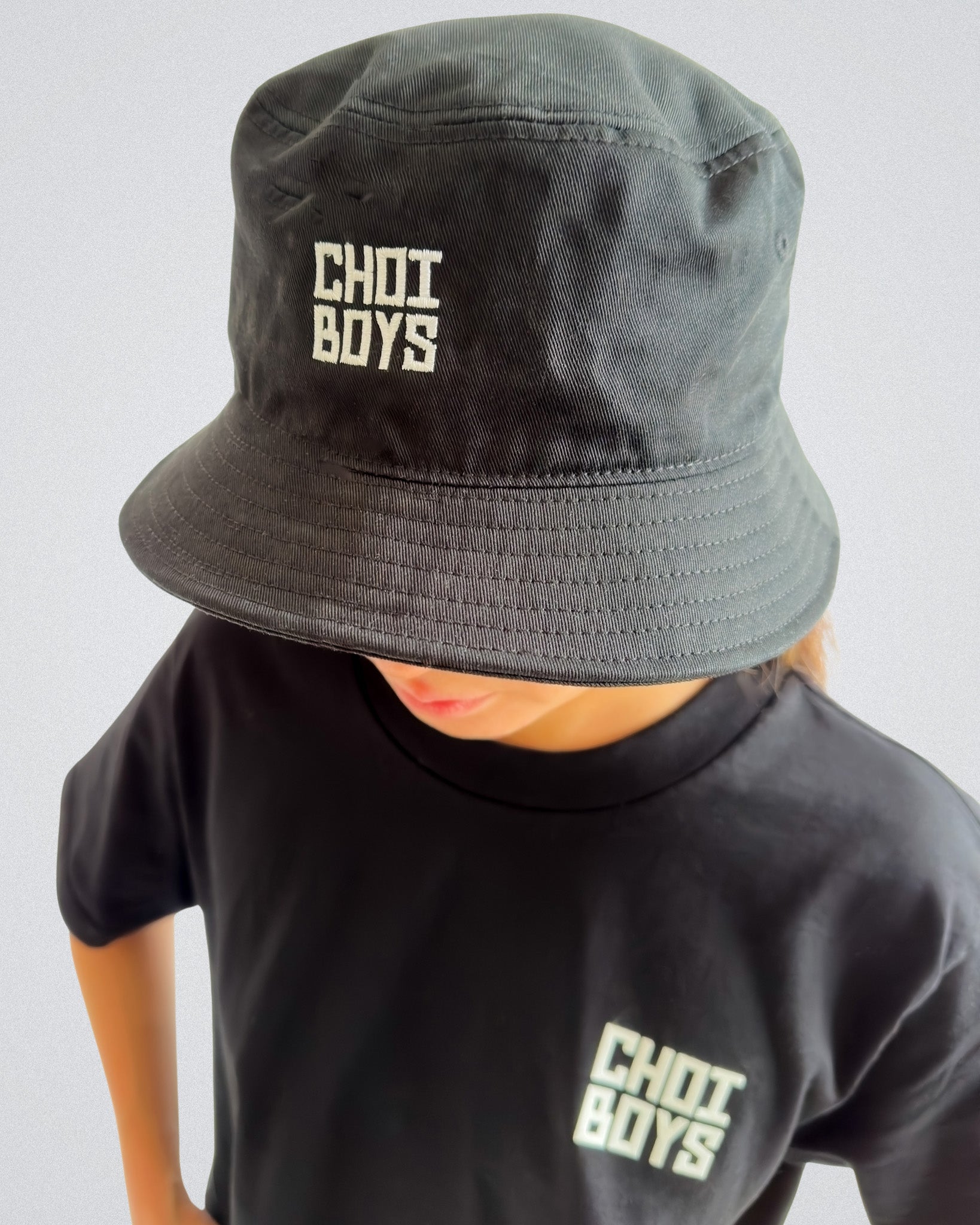 CHOI BOYS DOJANG BUCKET HAT - BLACK FADED