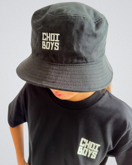 CHOI BOYS DOJANG BUCKET HAT - BLACK FADED