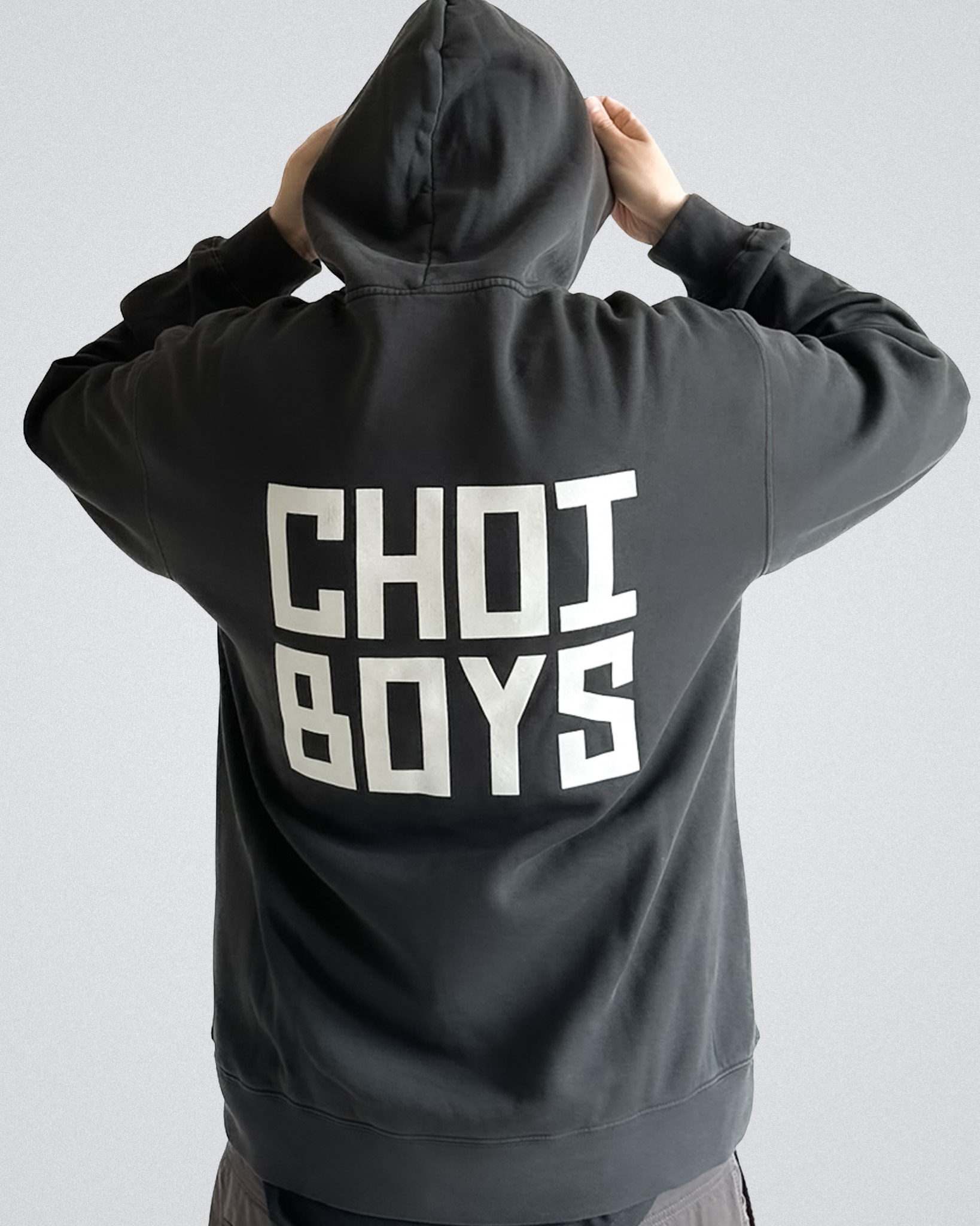 CHOI BOYS DOJANG OVERSIZED HOODIE - BLACK FADED
