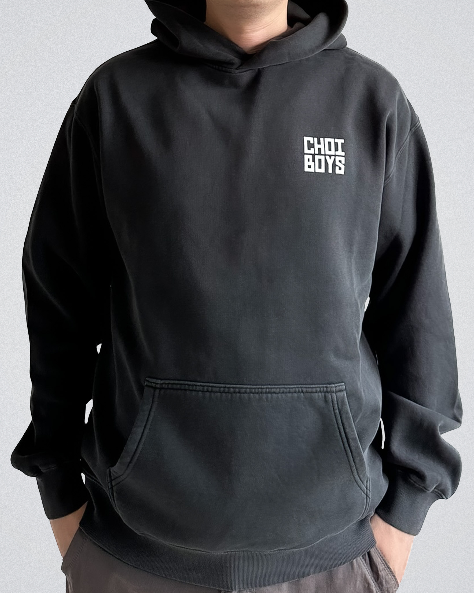 CHOI BOYS DOJANG OVERSIZED HOODIE - BLACK FADED
