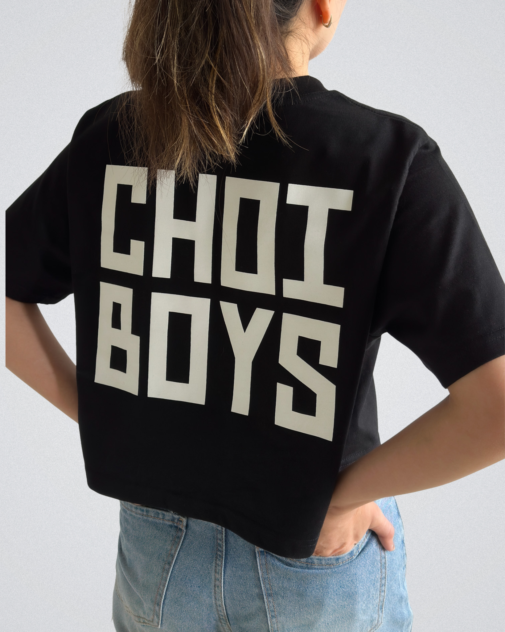 CHOI BOYS DOJANG WOMEN’S CROPPED TEE - BLACK