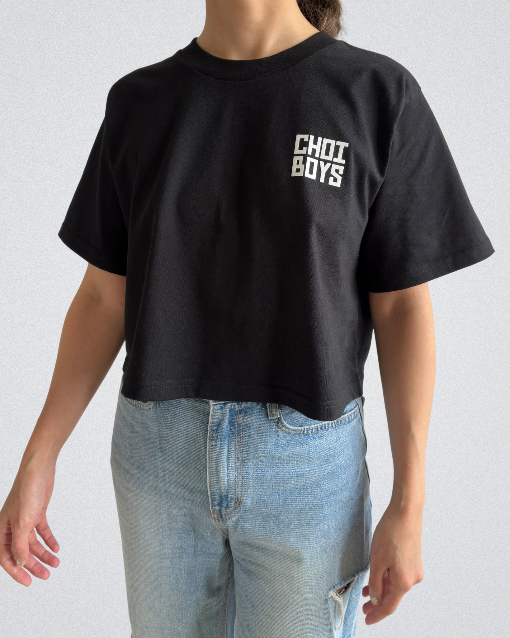 CHOI BOYS DOJANG WOMEN’S CROPPED TEE - BLACK