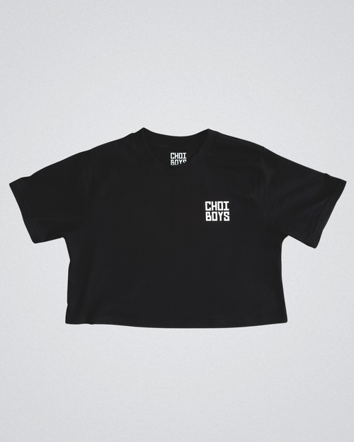 CHOI BOYS DOJANG WOMEN’S CROPPED TEE - BLACK